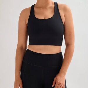 girlfriend collective Black Paloma Racerback Bra